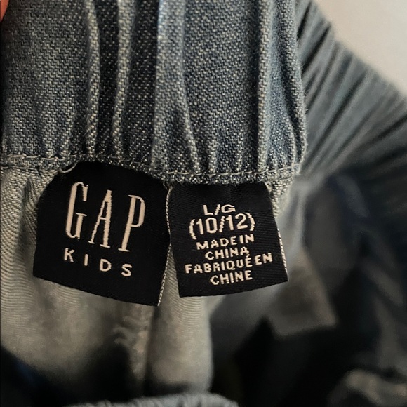 Gap kids chambray blue cargo joggers - Picture 7 of 8